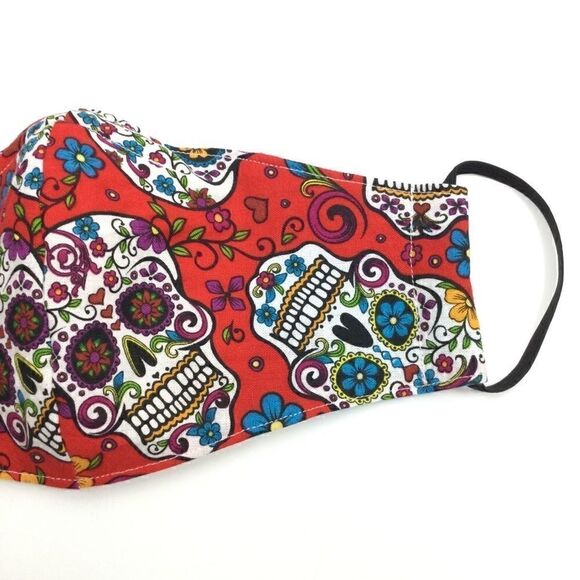 ‎2/$15 - Skeleton Mask, Face Mask, Red Sugar Skulls, Filti Filter - Picture 5 of 15